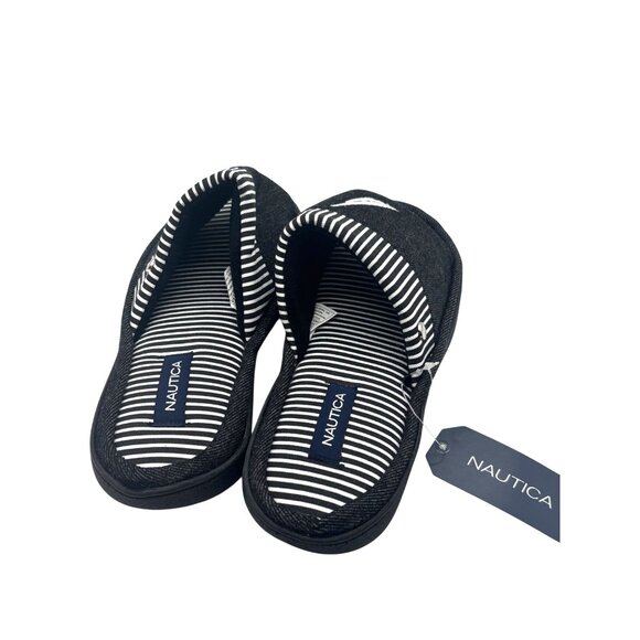 Nautica Women's  Stripe Canvas Slide Slippers Size M (7-8) - Picture 3 of 9